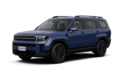 ảnh xe hyundai santafe màu xanh dương 2025