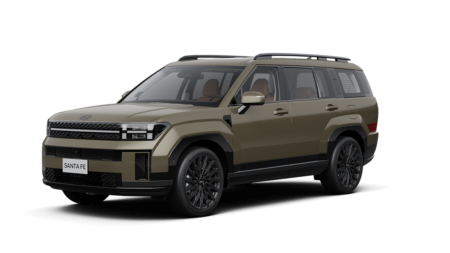 ảnh xe hyundai santafe màu vàng cát 2025